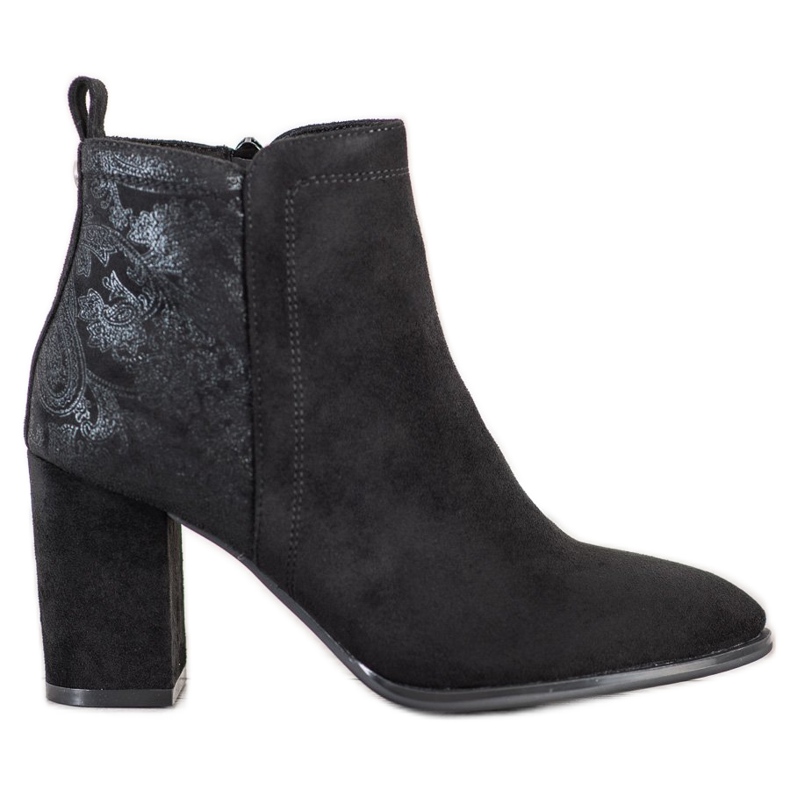 Sergio Leone Semišové kozačky černá