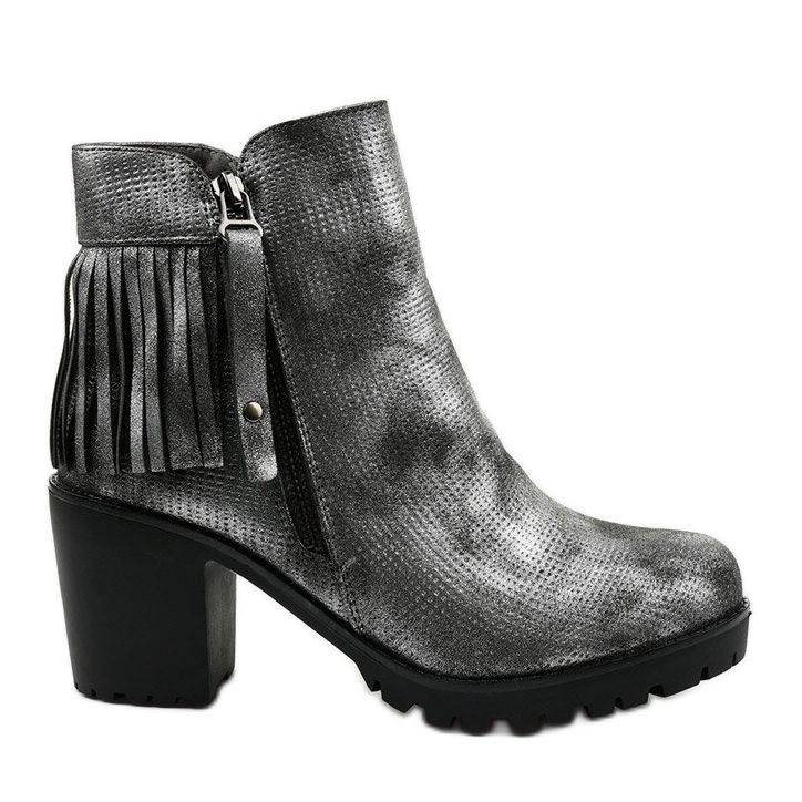 Šedé boty na sloupku Amar šedá