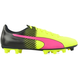 Kopačky Puma Evo Speed ​​5.5 Fg 103596 01 žlutá, žlutá, růžová žluť