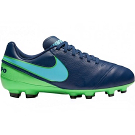 Kopačky Nike Tiempo Legend Vi Fg Jr 819186 443 námořnická modrá