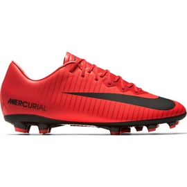 Kopačky Nike Mercurial Vapor Xi Fg Jr 903594 616 vícebarevný červený