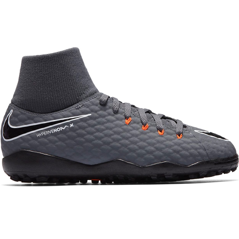 Kopačky Nike Hypervenom Phantom X 3 Academy Df Tf Jr AH7293 081 vícebarevný šedá