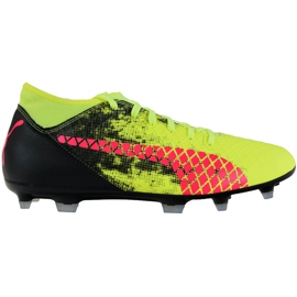 Puma Future 18.4 Fg Ag Dětské kopačky žluto-černé 104346 01 vícebarevný žluť
