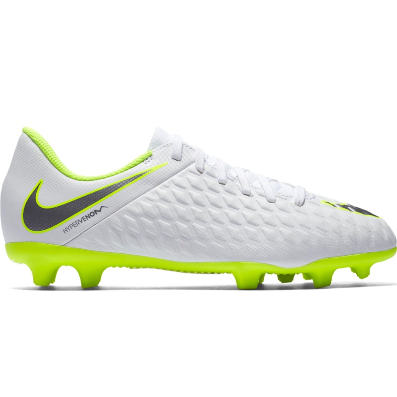 Kopačky Nike Hypervenom 3 Club Fg Jr AJ4146 107 bílý bílý
