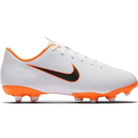 Kopačky Nike Mercurial Vapor 12 Academy Mg Jr AH7347 107 bílá vícebarevný