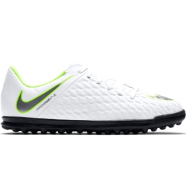 Kopačky Nike Hypervenom Phantom X 3 Club Tf Jr AJ3790 107 bílá vícebarevný