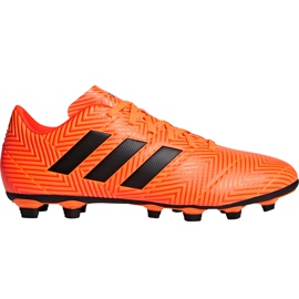 Kopačky Adidas Nemeziz 18.4 FxG DA9594 vícebarevný pomerančový