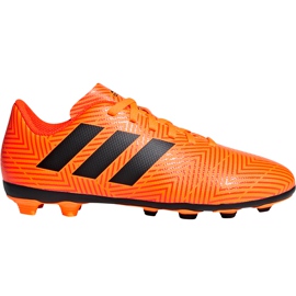 Kopačky Adidas Nemeziz 18.4 FxG Jr DB2355 vícebarevný oranžový