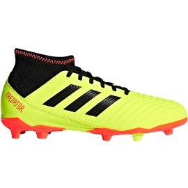 Kopačky Adidas Predator 18.3 Fg Jr DB2319 vícebarevný žlutá