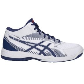 Pánské volejbalové boty Asics Gel-Task Mt B703Y 100 bílý námořnická modrá bílý