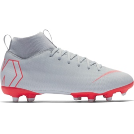 Kopačky Nike Mercurial Superfly 6 Academy Mg Jr AH7337 060 šedá stříbrný