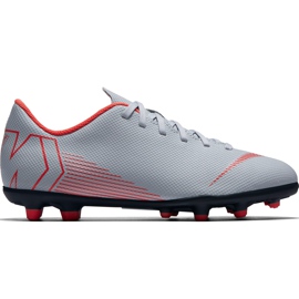 Kopačky Nike Mercurial Vapor 12 Club Mg Jr AH7350 060 vícebarevný šedá