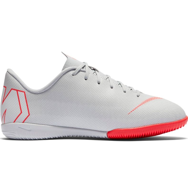 Kopačky Nike Mercurial Vapor X 12 Academy Ic Jr AJ3101 060 bílý šedá