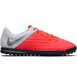 Kopačky Nike Hypervenom Phantom X 3 Club Tf Jr AJ3790 600 vícebarevný červený