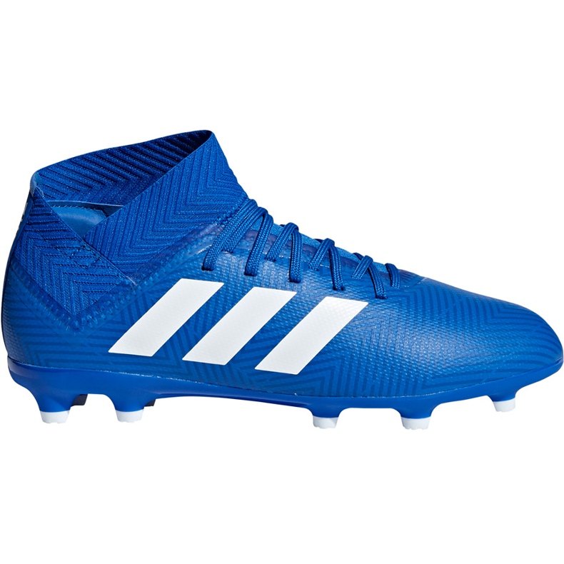 Kopačky Adidas Nemeziz 18.3 Fg Jr DB2351 vícebarevný modrý Kopačky Adidas Nemeziz 18.3 Fg Jr DB2351 vícebarevný modrý