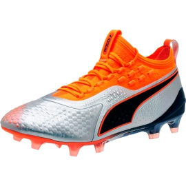 Kopačky Puma One 1 Syn Fg Ag 104722 01 pomerančový