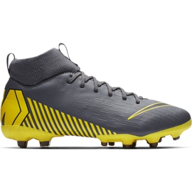 Kopačky Nike Mercurial Superfly 6 Academy Mg Jr AH7337 070 vícebarevný šedá