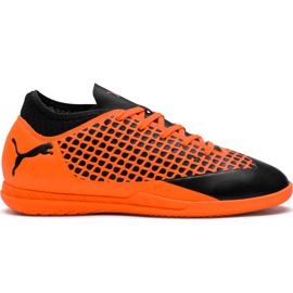 Kopačky Puma Future 2.4 It Junior černo-oranžové 104846 02 pomerančový