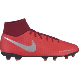 Kopačky Nike Phantom Vsn Club Df FG / MG AJ6959 600 vícebarevný červený