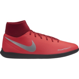 Kopačky Nike Phantom Vsn Club Df Ic AO3271 600 vícebarevný červený