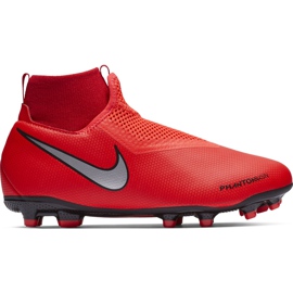 Kopačky Nike Phantom Vsn Academy Df FG / MG Jr AO3287 600 červený červený