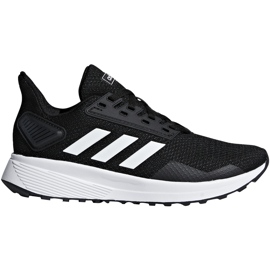 Dětské boty Adidas Duramo 9 K černé a bílé BB7061 bílý černý