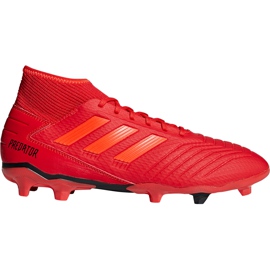 Kopačky Adidas Predator 19.3 Fg BB9334 vícebarevný červený