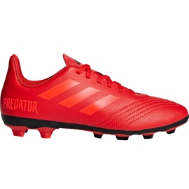 Kopačky Adidas Predator 19.4 FxG Jr CM8541 vícebarevný červený