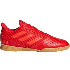 Kopačky Adidas Predator 19.4 In Sala Jr CM8552 vícebarevný červený