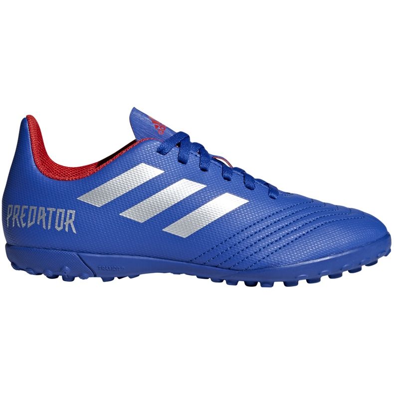 Kopačky adidas Predator 19.4 Tf Jr blue CM8556 vícebarevný modrý