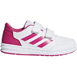Dětské boty Adidas AltaSport Cf K bílé a růžové D96828 bílý růžový Dětské boty Adidas AltaSport Cf K bílé a růžové D96828 bílý růžový