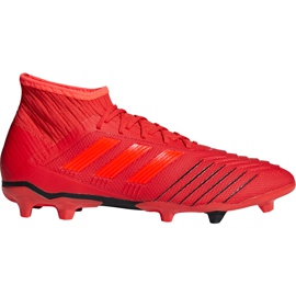 Kopačky Adidas Predator 19.2 Fg D97940 vícebarevný červený