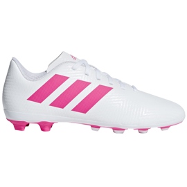 Kopačky Adidas Nemeziz 18.4 FxG Jr CM8511 vícebarevný bílý
