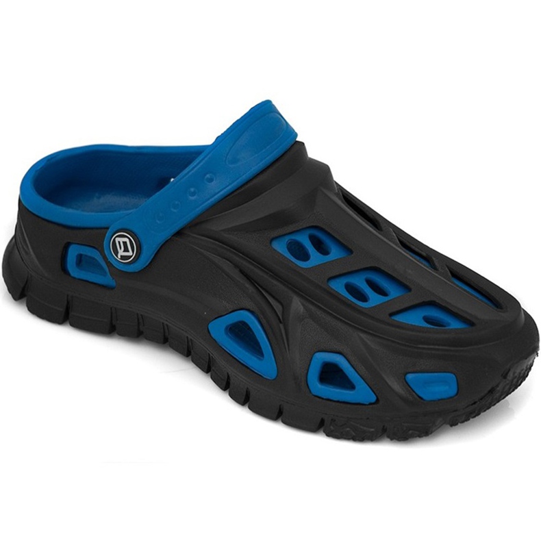 Dětské pantofle Aqua-Speed ​​Miami černé, tmavě modré 01 černá modrý