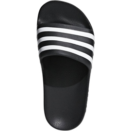Adidas Adilette Aqua K černé pantofle pro děti F35556 černá Adidas Adilette Aqua K černé pantofle pro děti F35556 černá