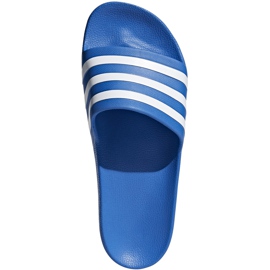 Modré pantofle Adidas Adilette Aqua F35541 námořnická modř modrý