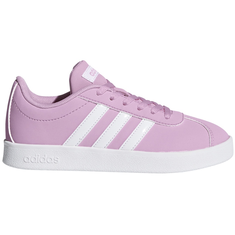 Růžové boty Adidas Vl Court 2.0 K DB1517 růžový