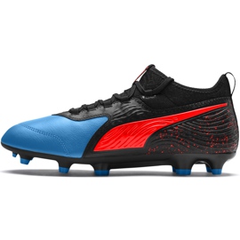 Kopačky Puma One 19.3 Fg Ag černo-modré 105486 01 černý černý