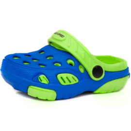 Bazénové pantofle Aqua-speed Lido pro děti, col 01 modrozelené modrý zelený