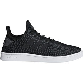 Pánské boty Adidas Court Adapt šedo-černé F36418 černý šedá