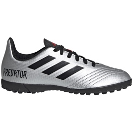 Kopačky adidas Predator 19.4 Tf Jr stříbrné G25825 vícebarevný stříbro