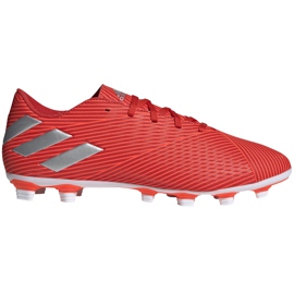 Kopačky adidas Nemeziz 19.4 FxG červená F34393 červený červený