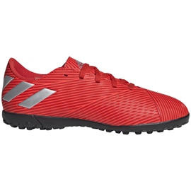 Kopačky Adidas Nemeziz 19.4 Tf Jr červené F99935 červený červený