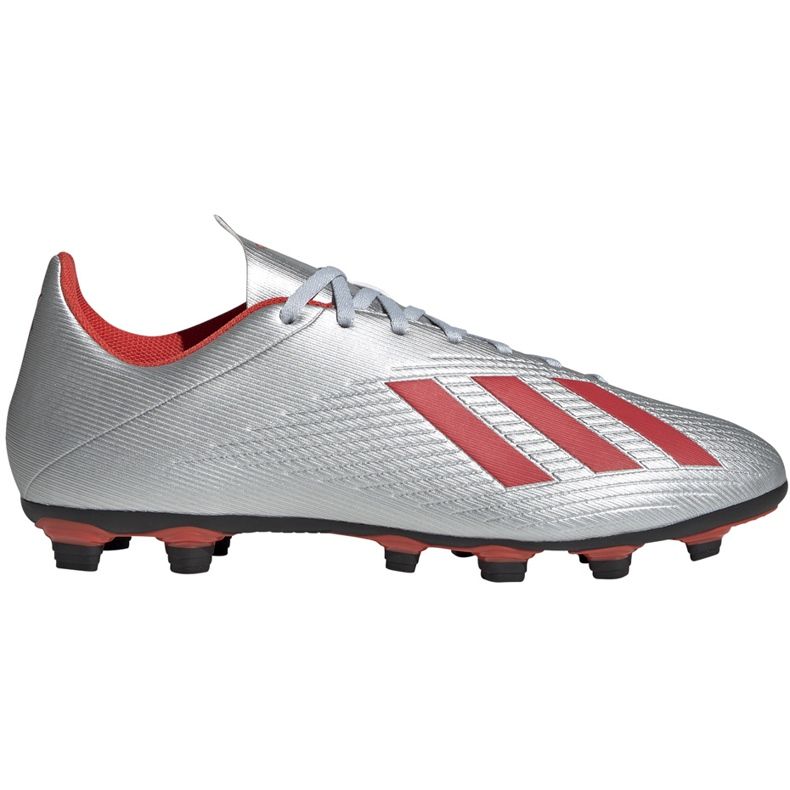 Kopačky adidas X 19.4 FxG stříbrné F35379 vícebarevný stříbrný