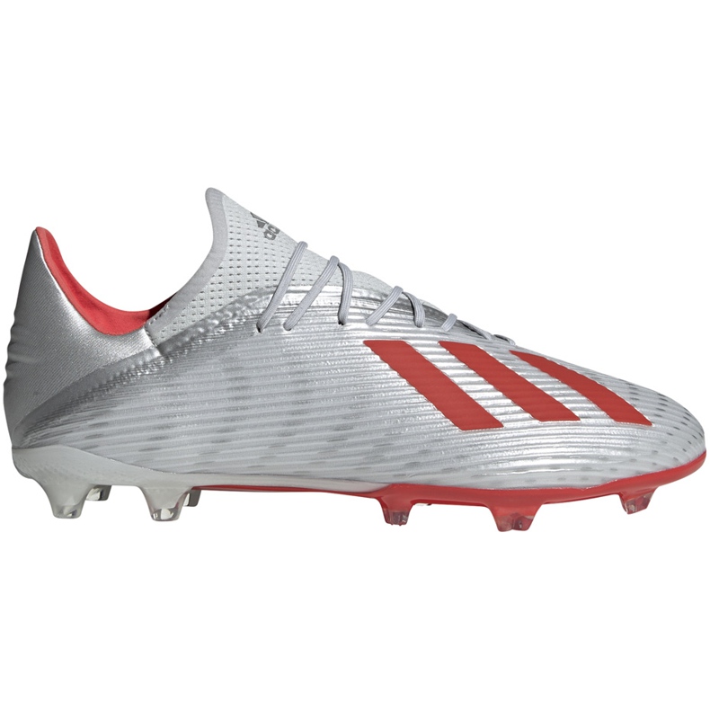 Kopačky adidas X 19.2 Fg stříbrné F35386 šedá šedá