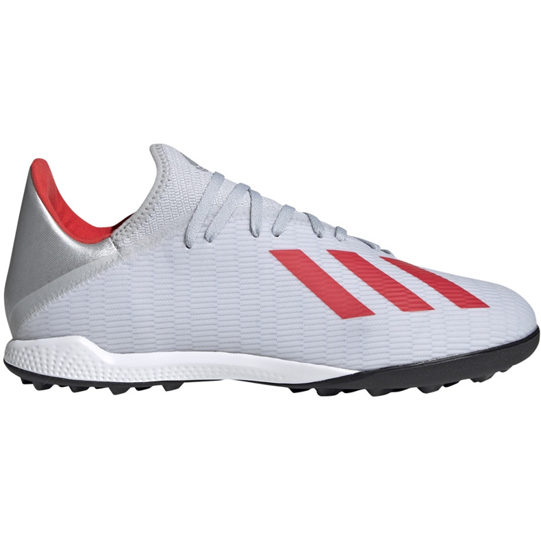 Kopačky adidas X 19.3 Tf stříbrné F35374 vícebarevný šedá