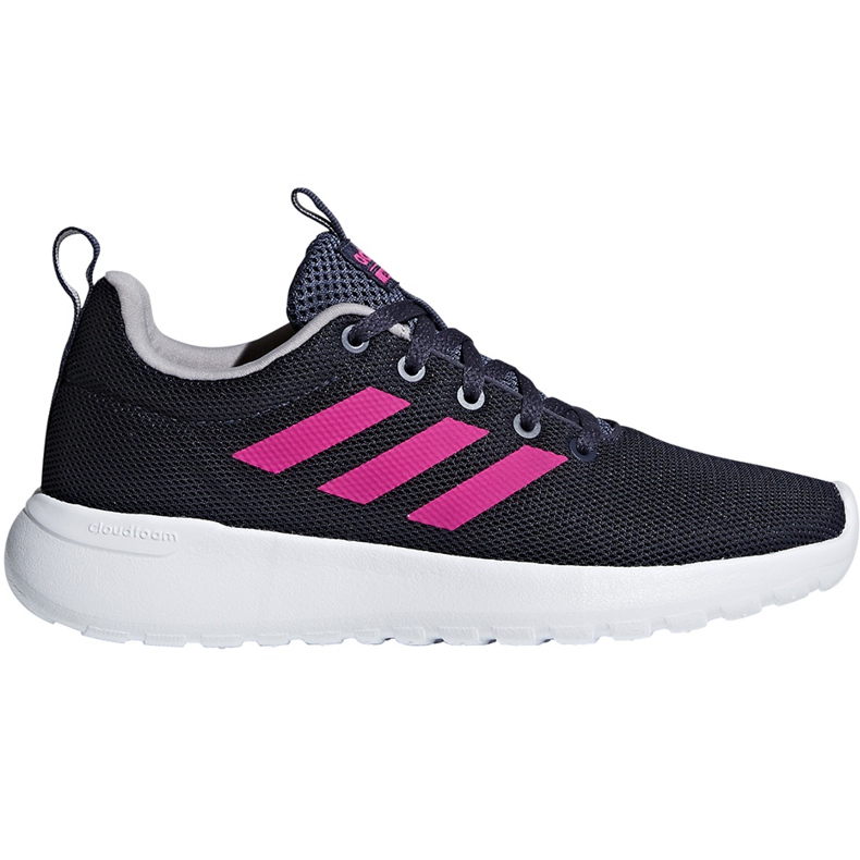 Dětské boty Adidas Lite Racer Cln K BB7045 tmavě modré a růžové námořnická modrá růžový