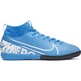 Kopačky Nike Mercurial Superfly 7 Academy Ic Junior AT8135 414 vícebarevný modrý