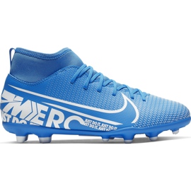 Kopačky Nike Mercurial Superfly 7 Club FG / MG Junior AT8150 414 modrý modrý