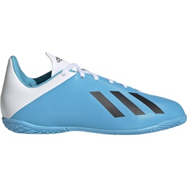 Kopačky adidas X 19.4 In Junior modrobílé F35352 modrý
